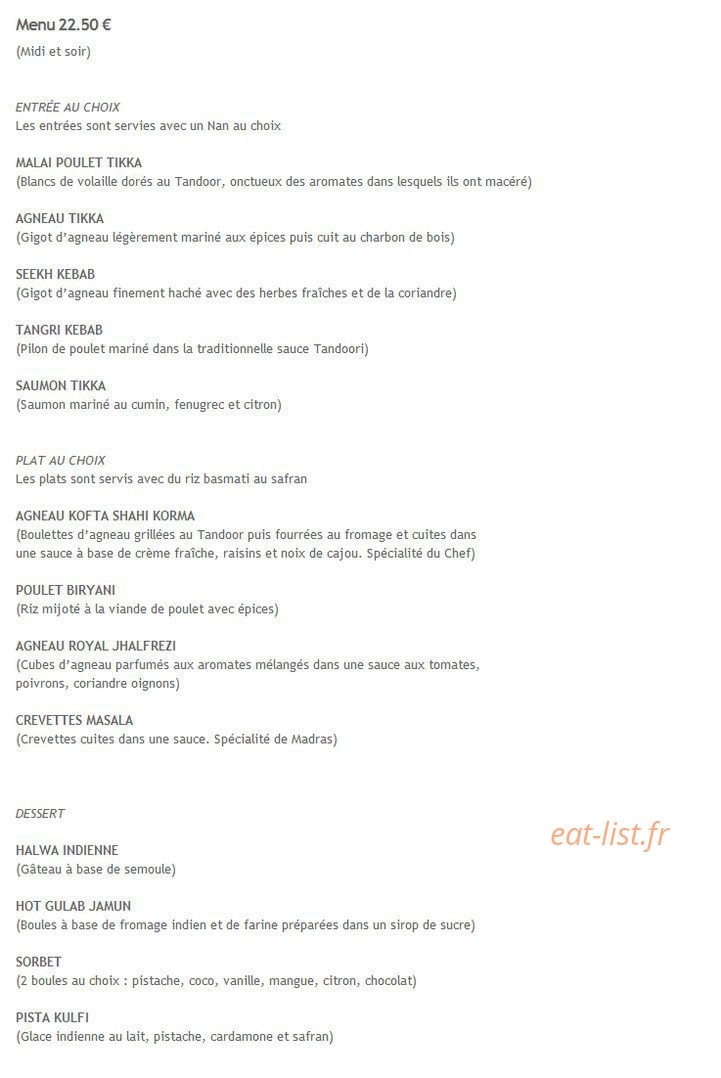 Restaurant Kathmandu — carte page 15