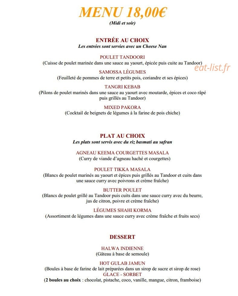 Restaurant Kathmandu — carte page 14
