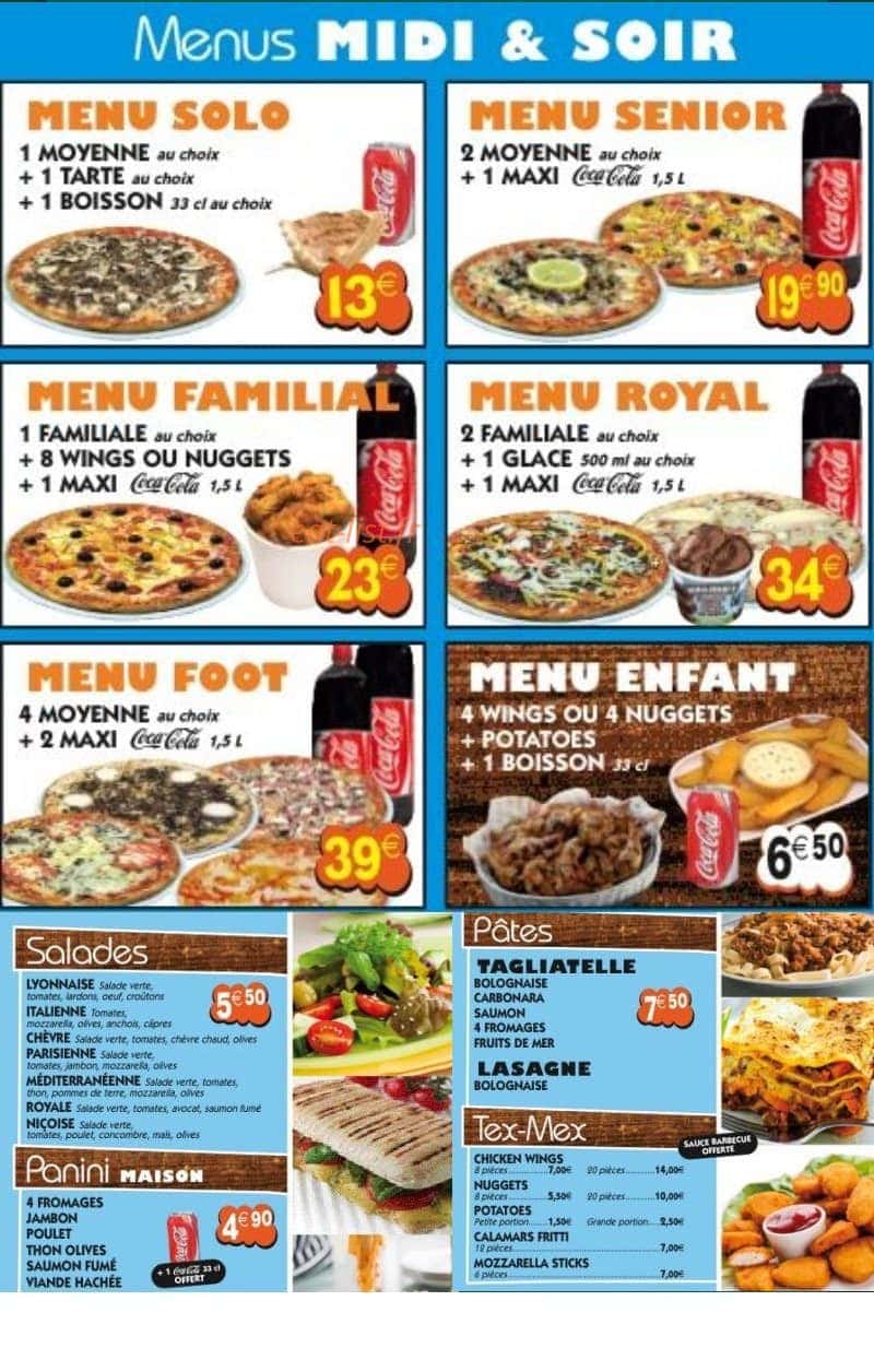 Royal Pizza Royal Burger — carte page 2