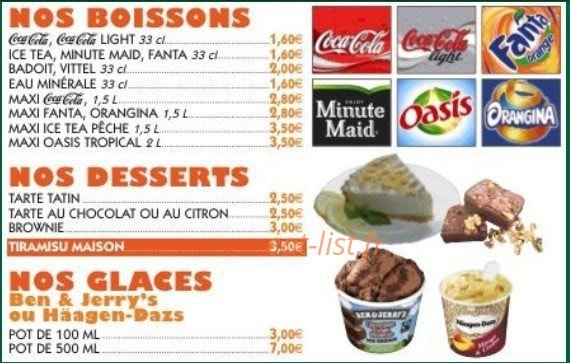 Royal Pizza Royal Burger — carte page 3