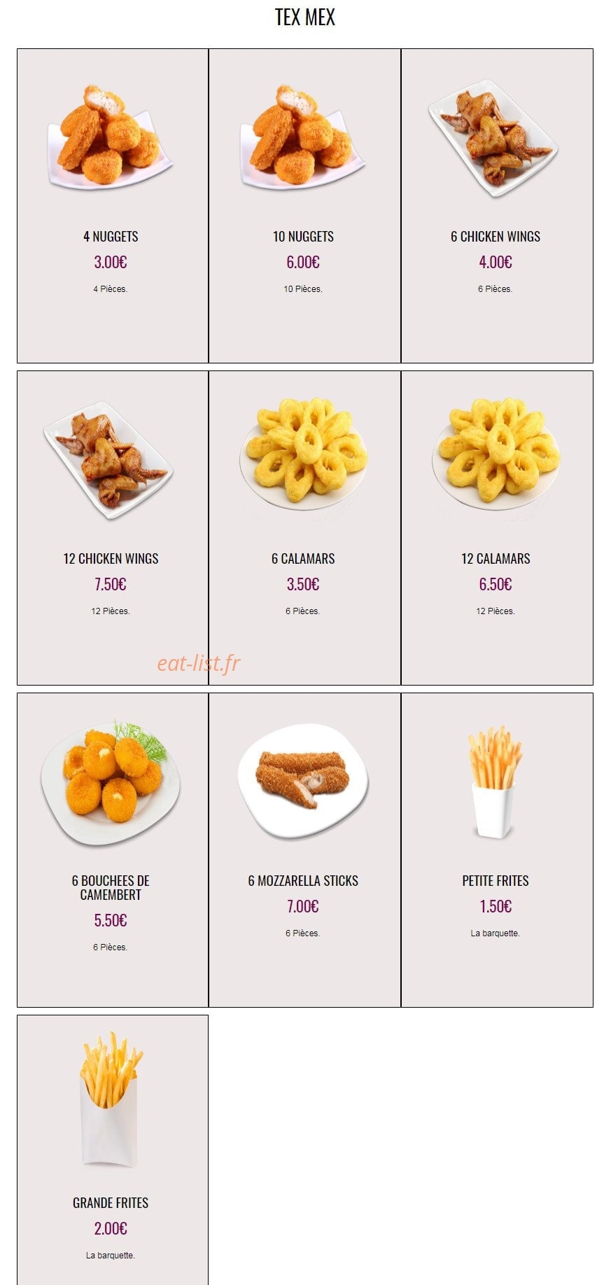 Smoky s Pizza — carte page 6