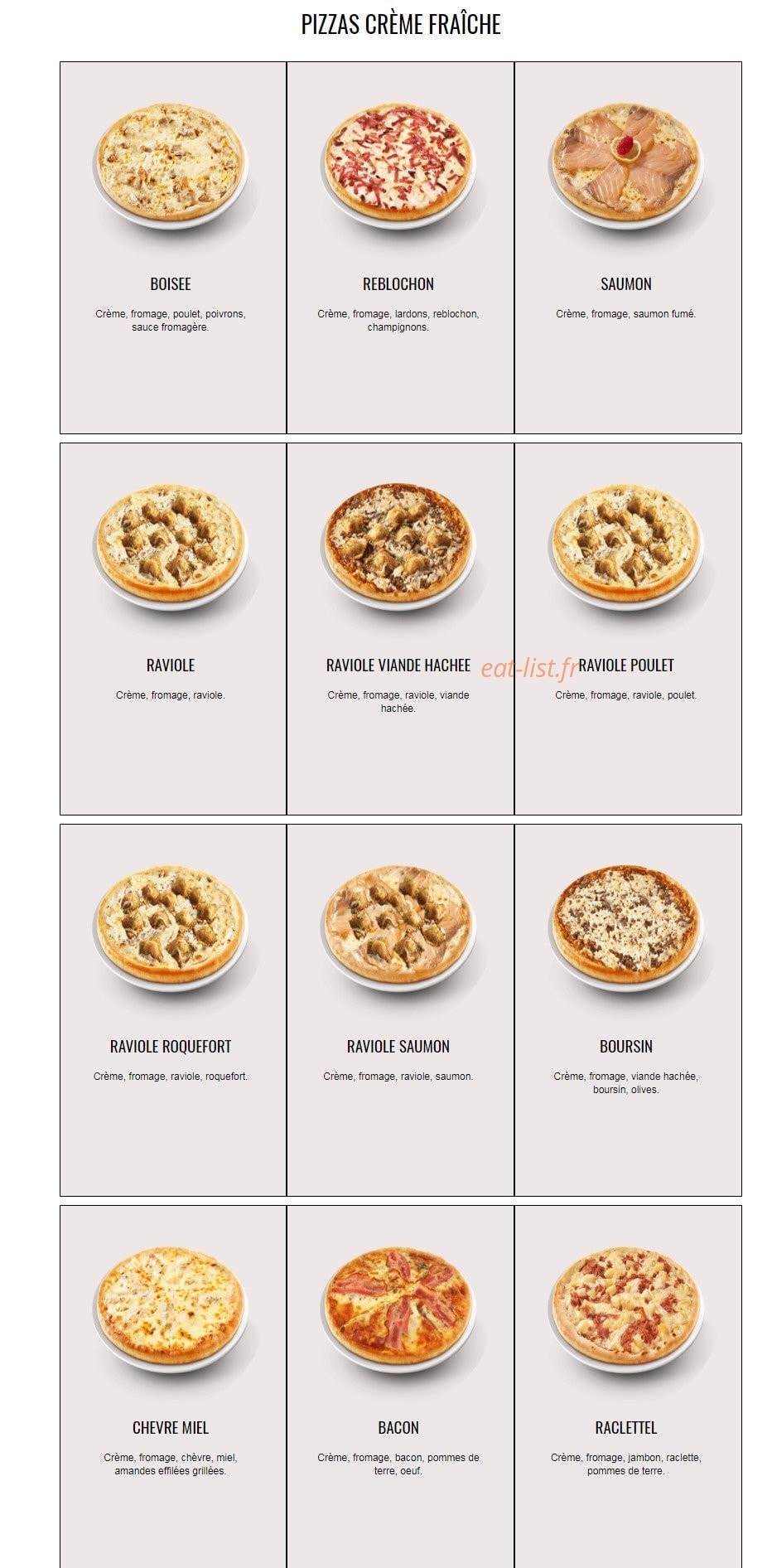 Smoky s Pizza — carte page 4