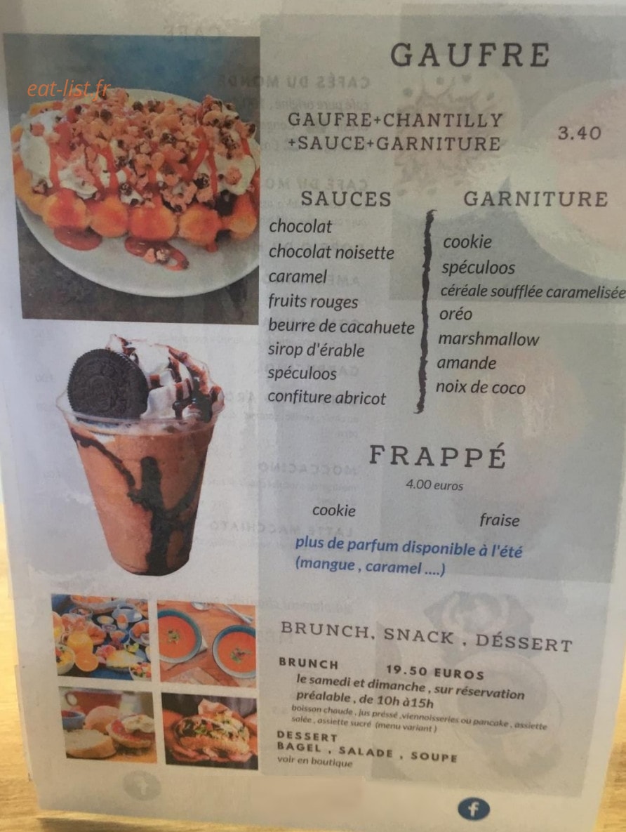 Stella café — carte page 1