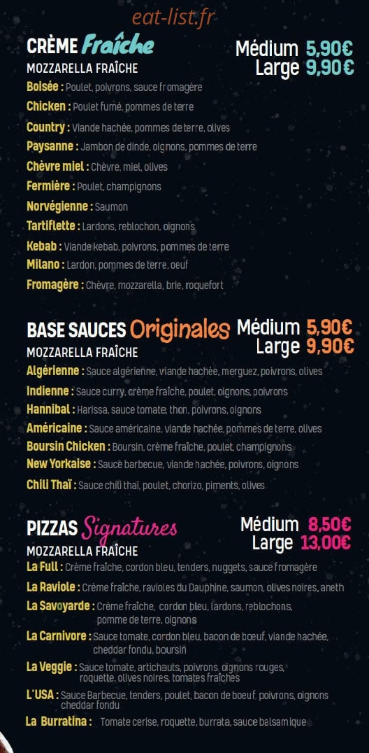 Ta5ty Pizza — carte page 5