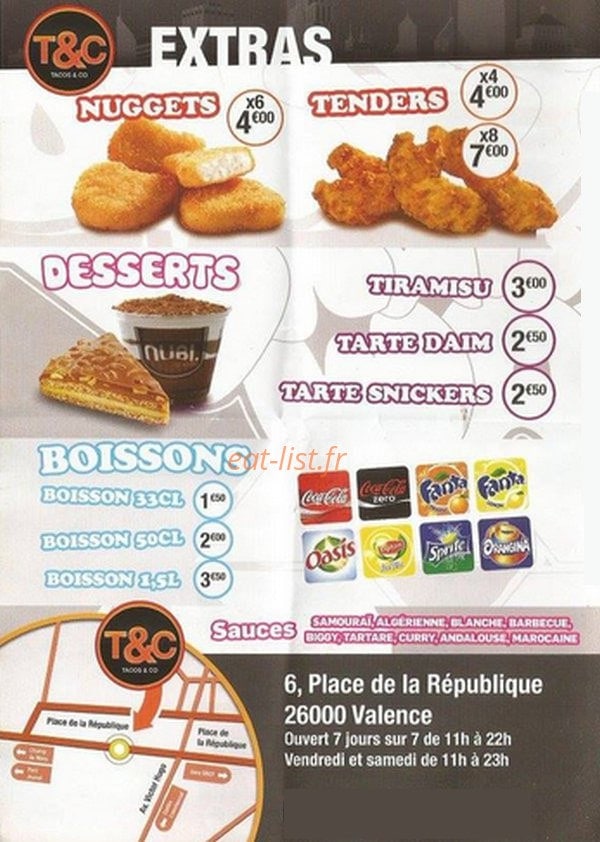 Tacos & Co — carte page 4