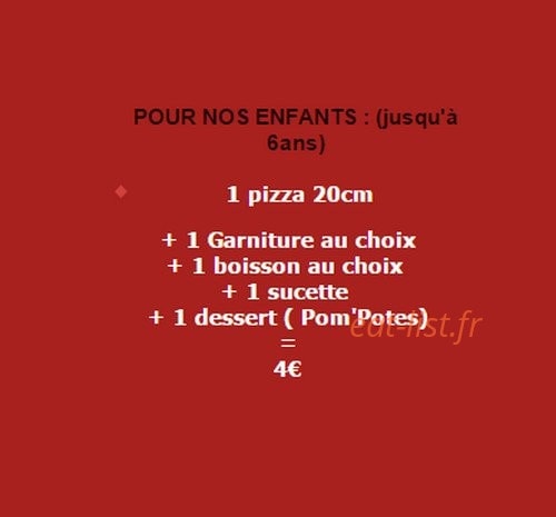 Top pizza — carte page 5