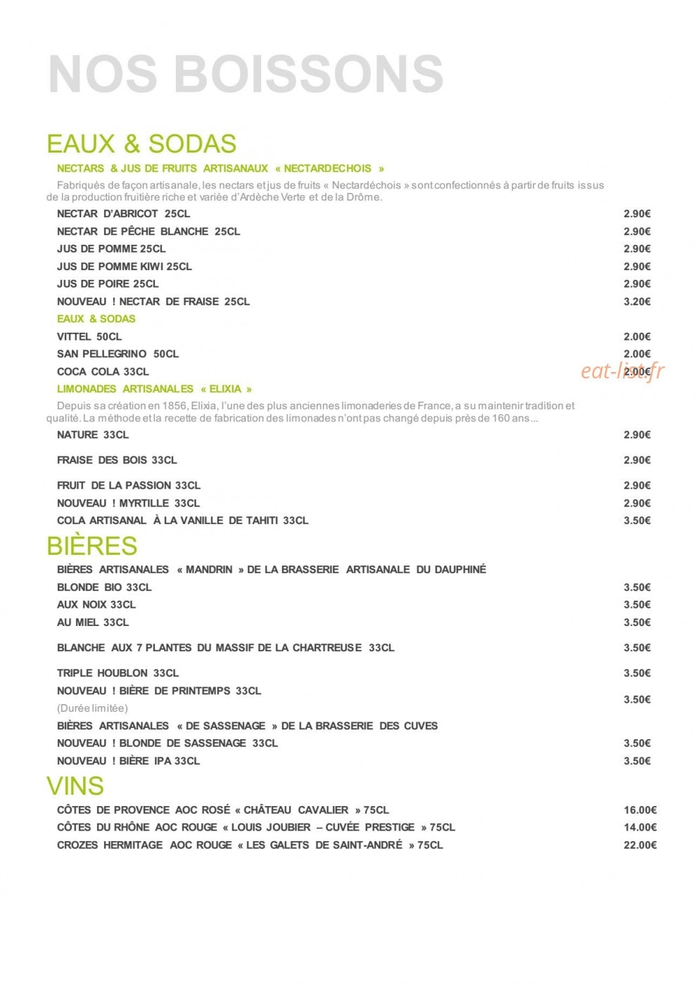 Basilic & co — carte page 4