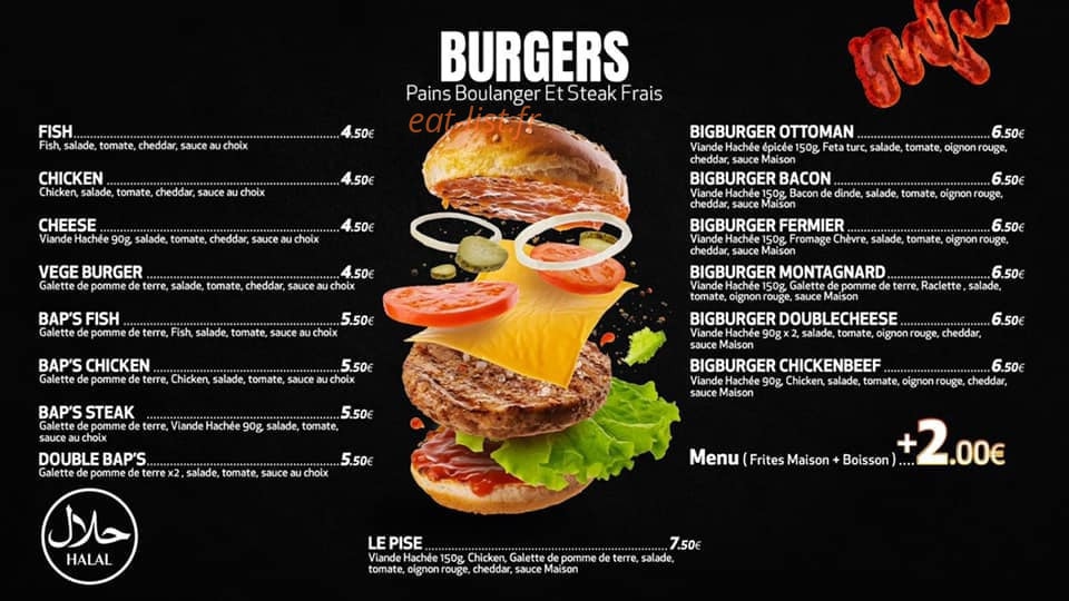 Burger's Pise — carte page 3