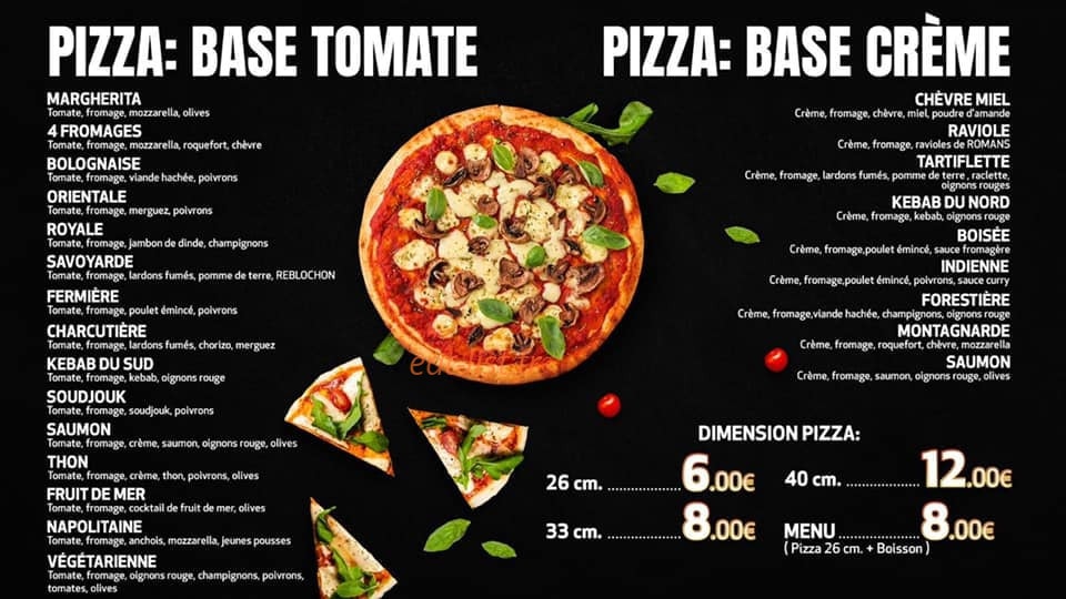 Burger's Pise — carte page 1
