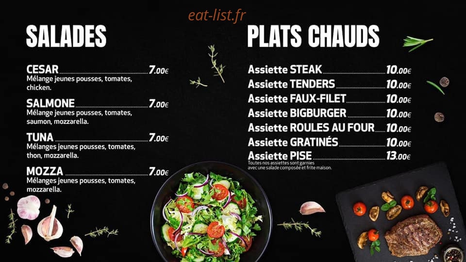 Burger's Pise — carte page 2