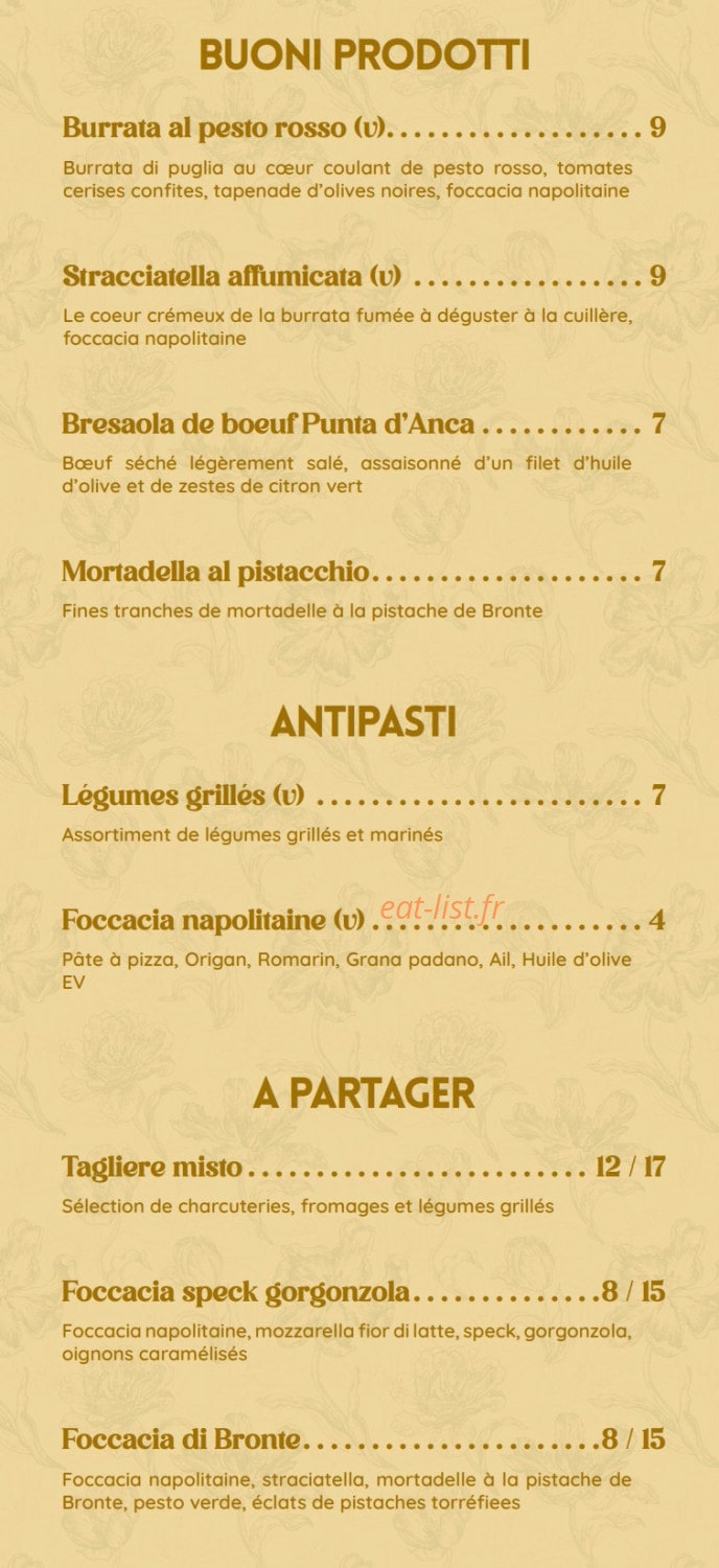 Cotta — carte page 1