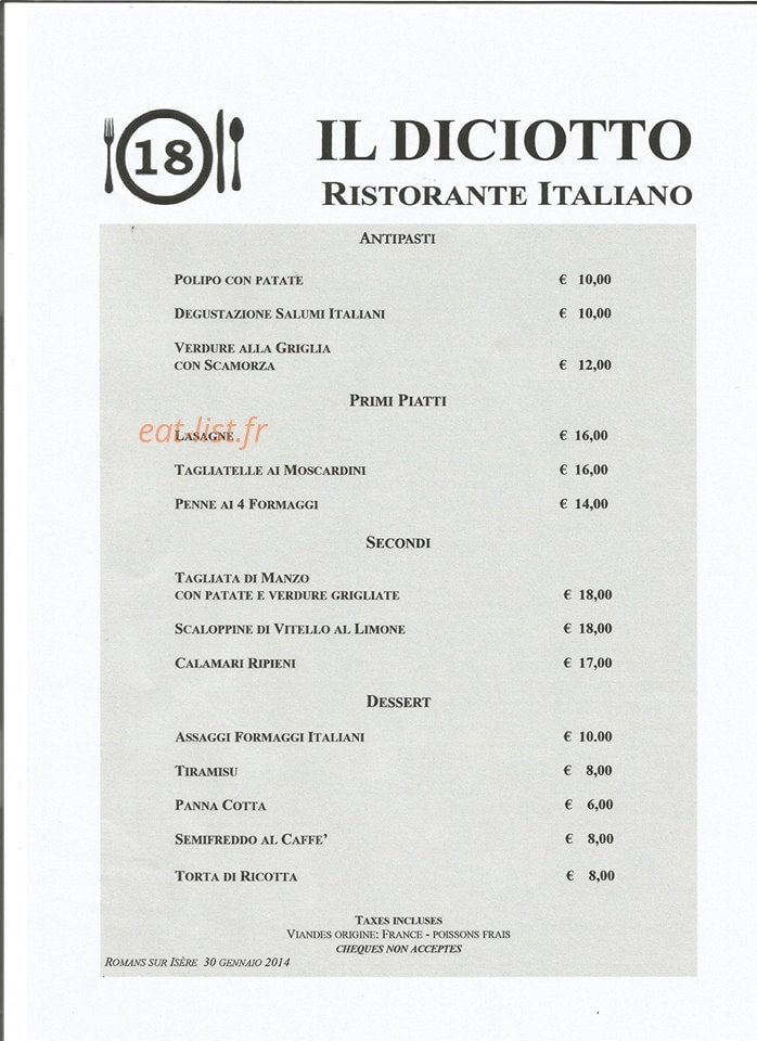 Il Diciotto — carte page 1