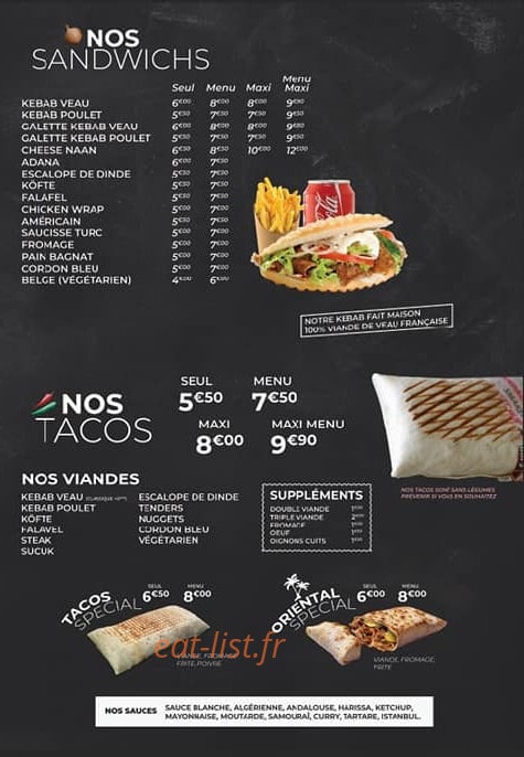 Istanbul Kebab — carte page 4