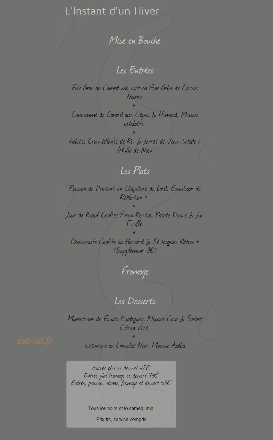 L'Instant — carte page 3