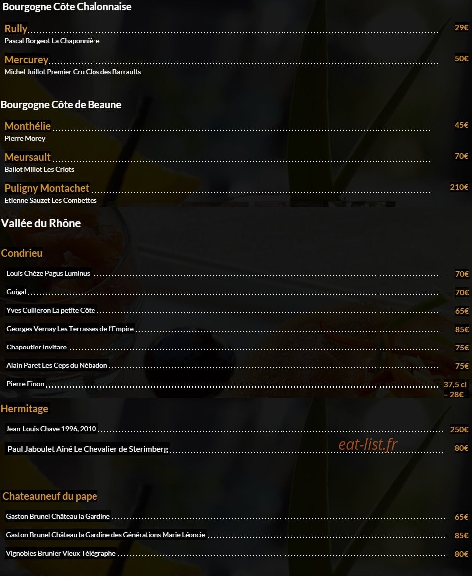 Le Café des Arts — carte page 3