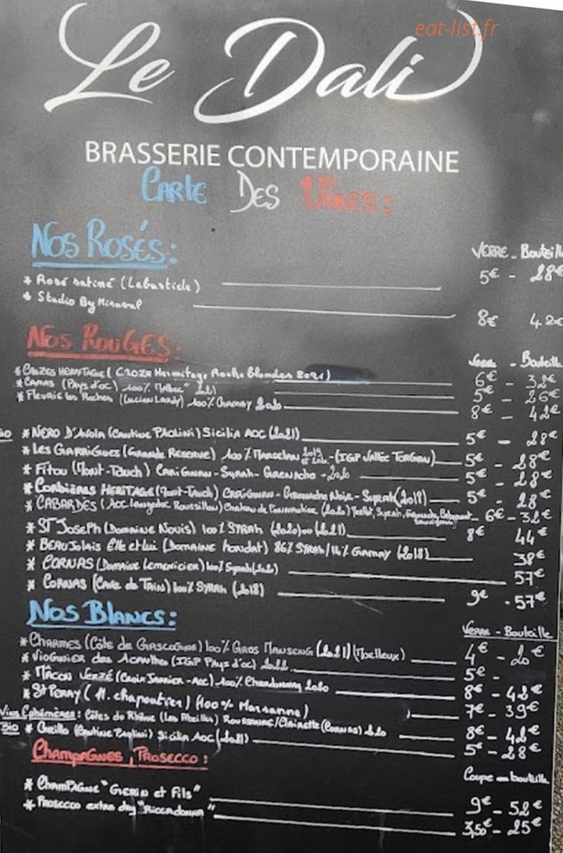 Le Dali — carte page 1