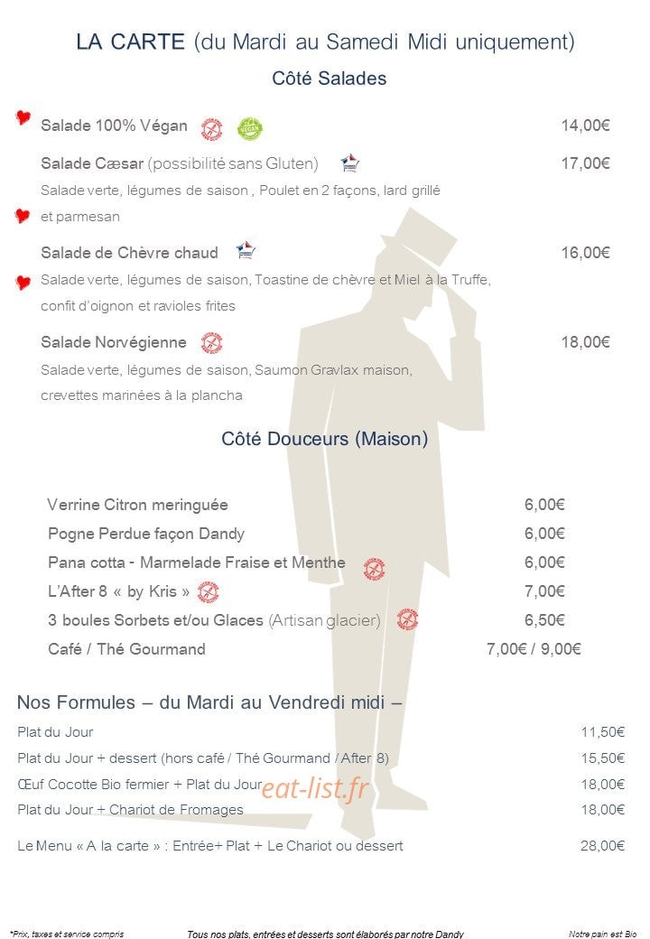 Le Dandy — carte page 2