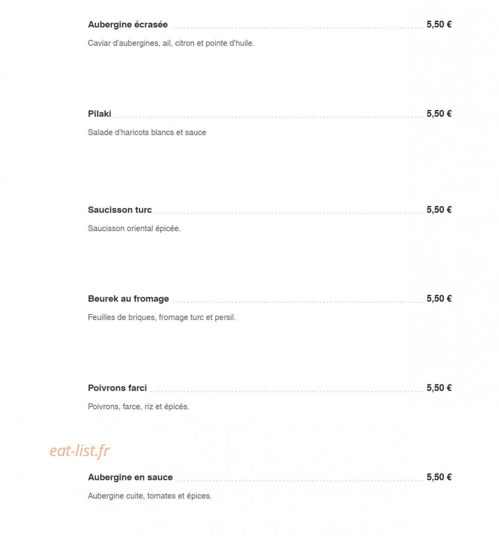 Le Pacha — carte page 2