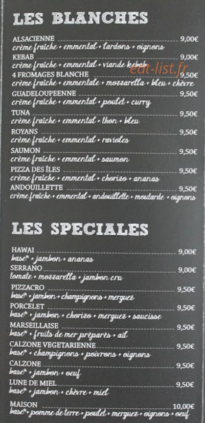 Pizzas Des Ors — carte page 3