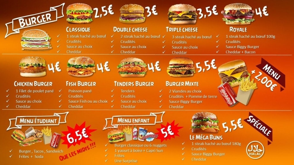 Tacos de Jacquemart — carte page 1