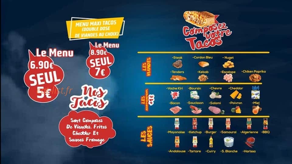 Tacos Senso — carte page 1