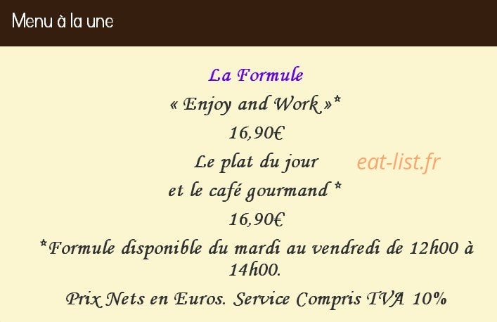 D'un gout a l'autre — carte page 1