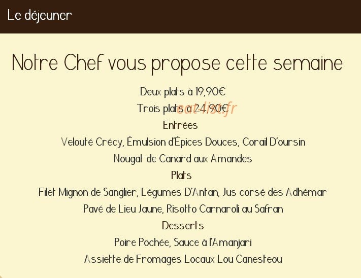 D'un gout a l'autre — carte page 2