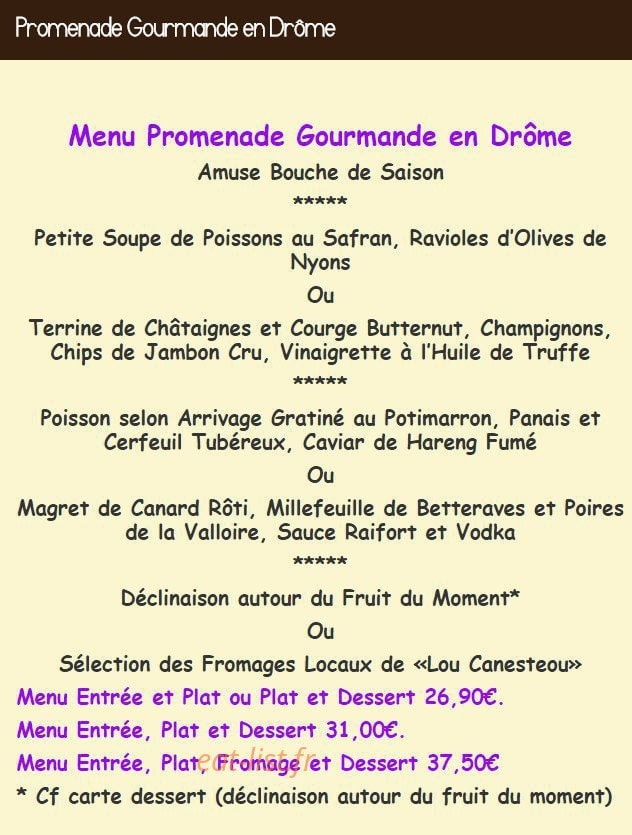D'un gout a l'autre — carte page 3