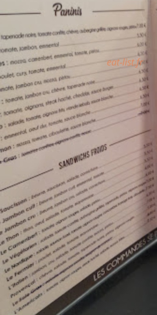 Le miam — carte page 3