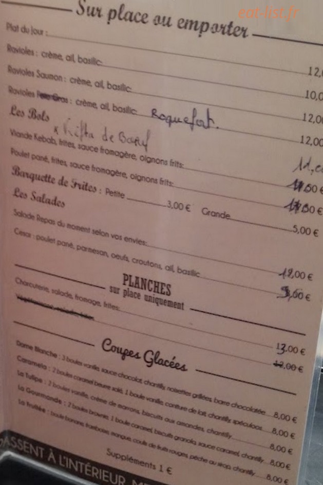 Le miam — carte page 2