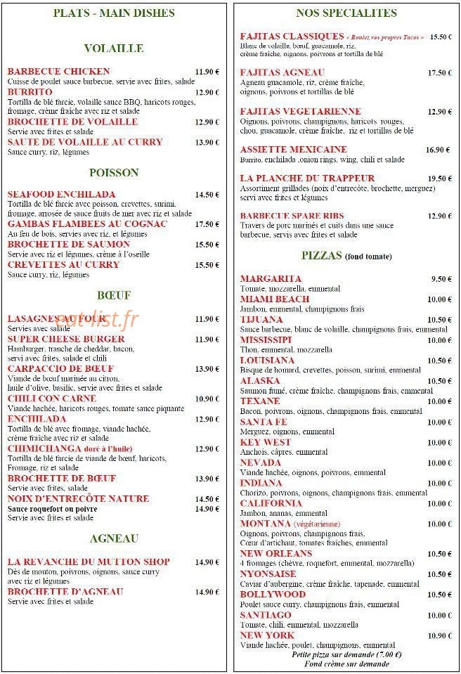 Le tex — carte page 1