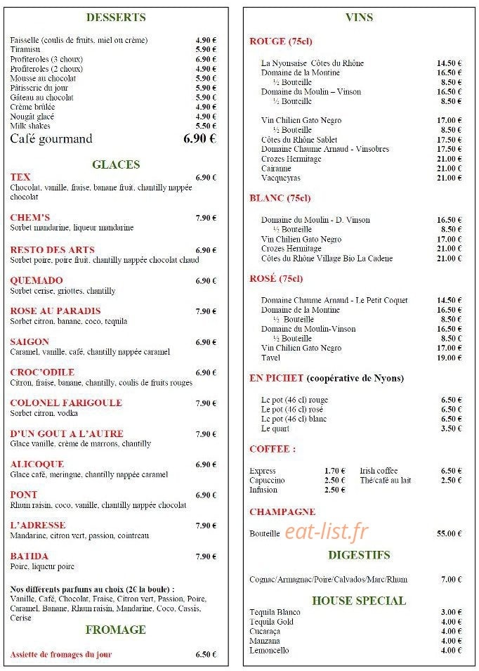Le tex — carte page 3