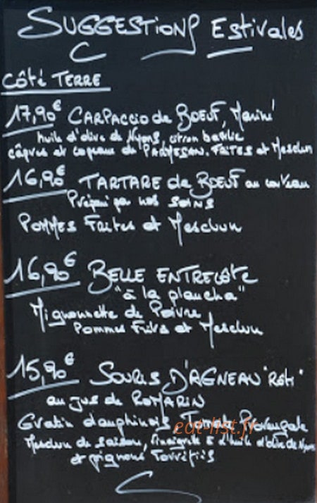 Les Arcades — carte page 1