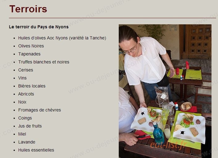 Les gourmandines — carte page 3
