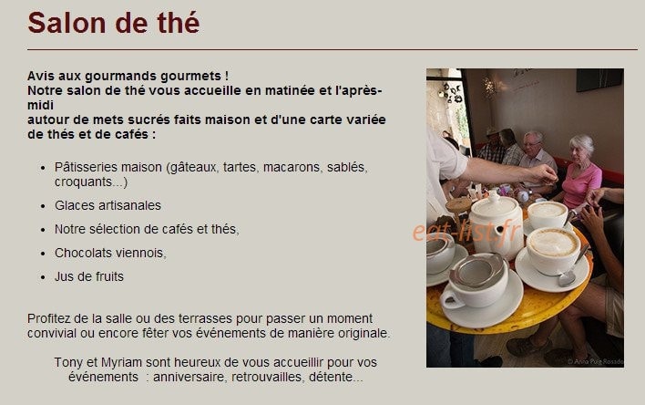 Les gourmandines — carte page 2