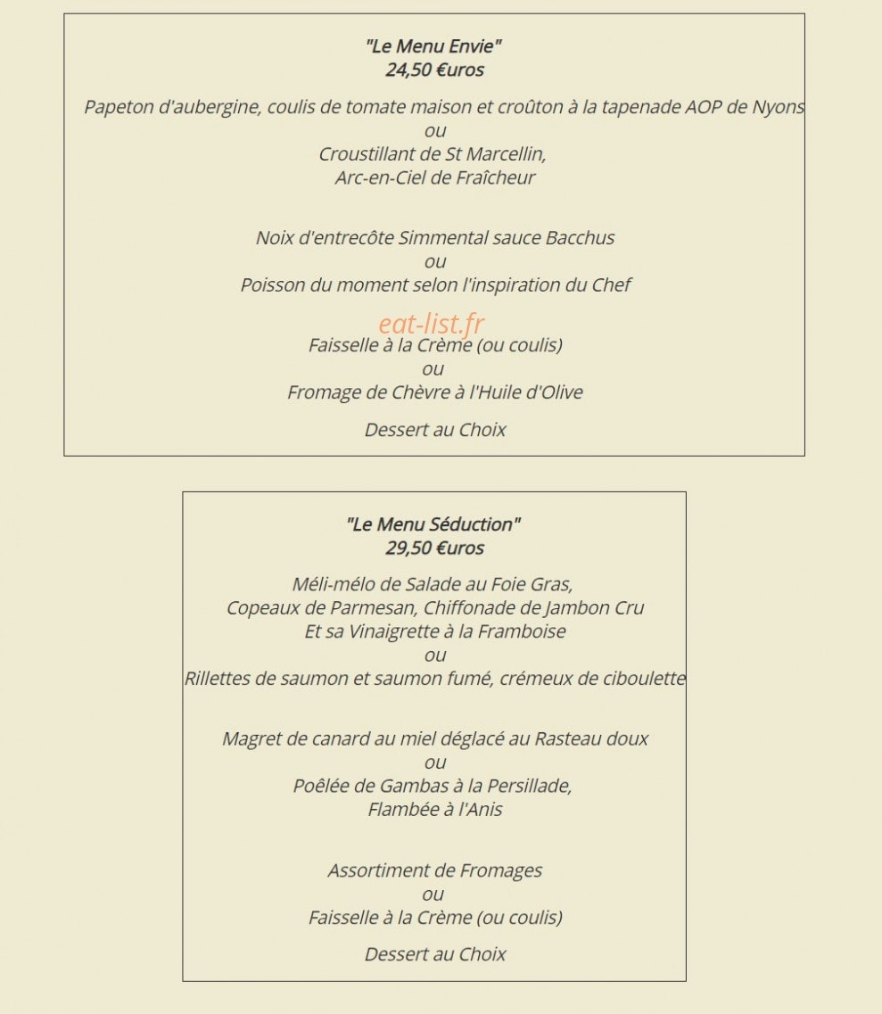 La Détente — carte page 1