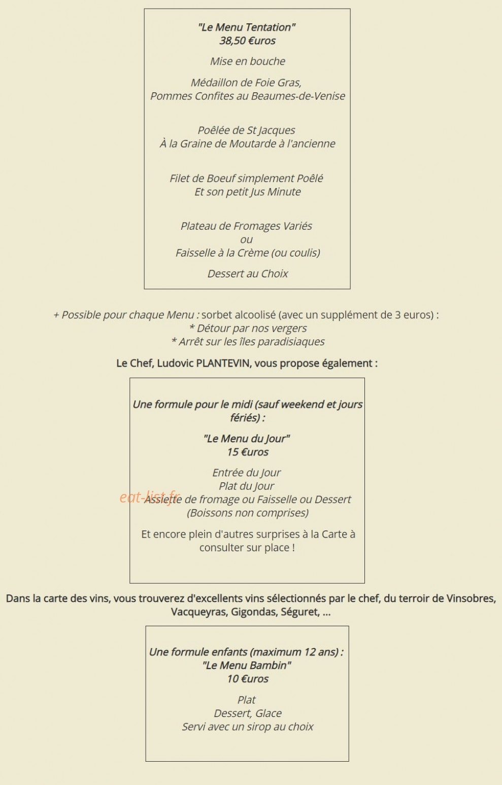 La Détente — carte page 2
