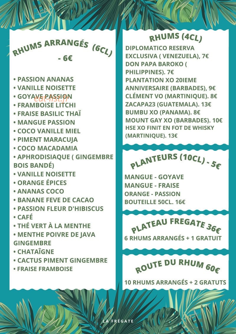 La Frégate — carte page 4