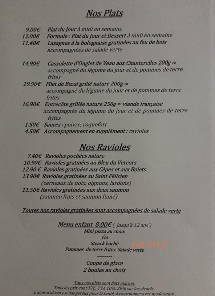La Petite Loupiote — carte page 1