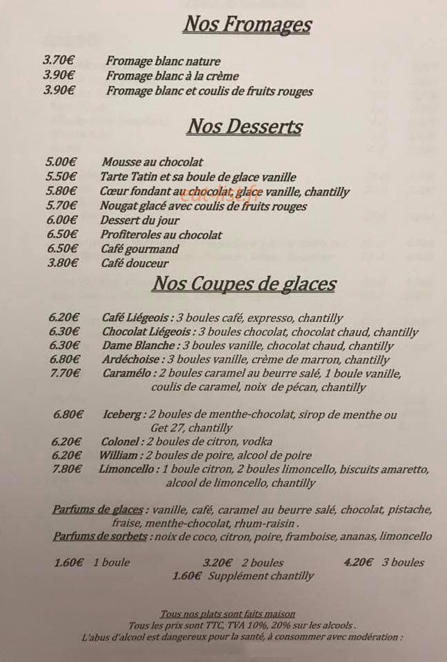 La Petite Loupiote — carte page 2