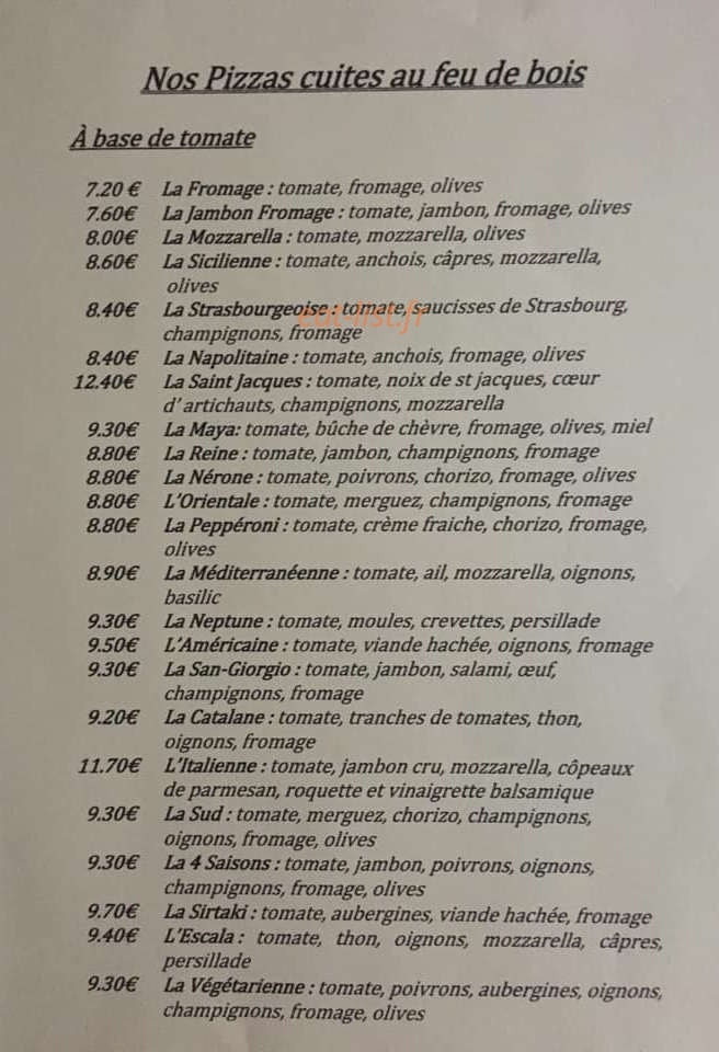 La Petite Loupiote — carte page 4