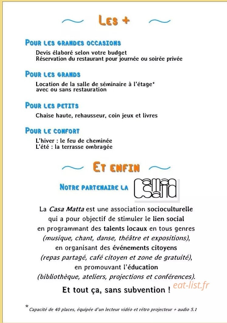 Les 3 Ruisseaux - Casa Matta — carte page 4