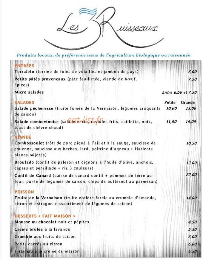 Les 3 Ruisseaux - Casa Matta — carte page 1