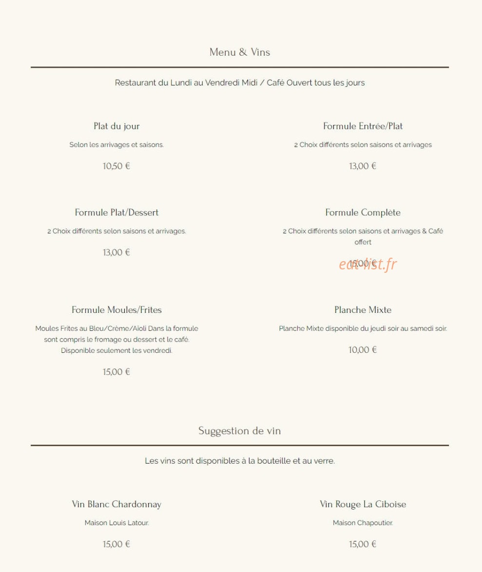 Le centre — carte page 1