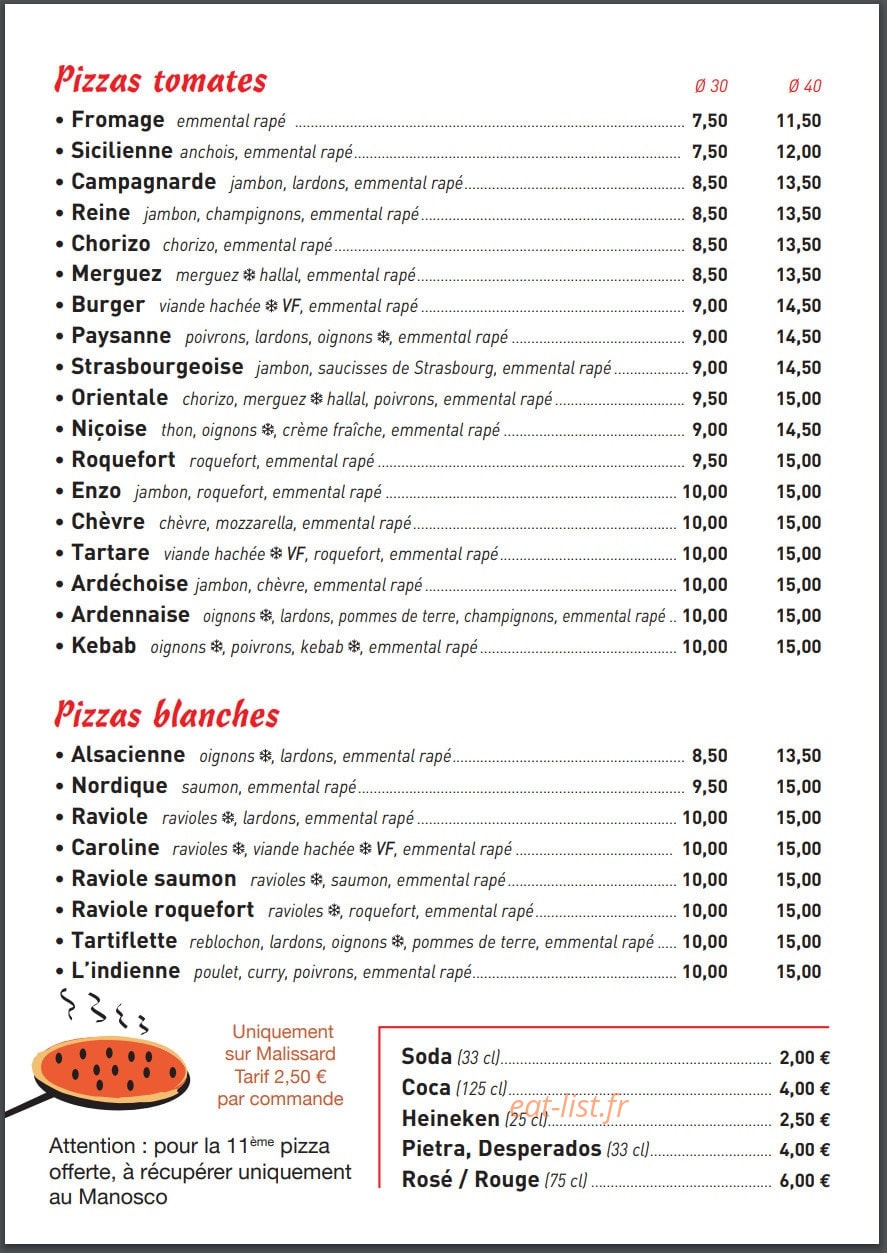 Le Manosco — carte page 2
