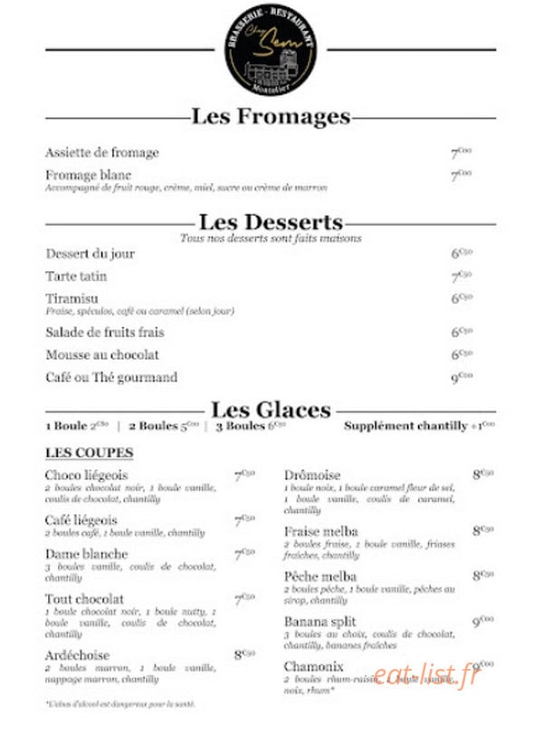 Chez Sem — carte page 6