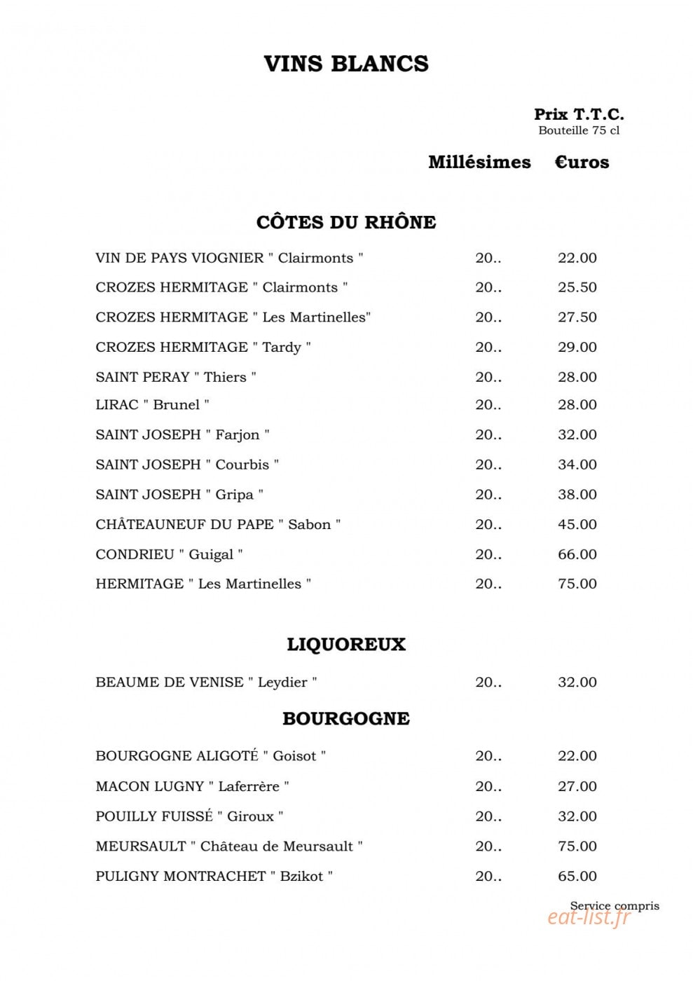 La Martinière — carte page 10
