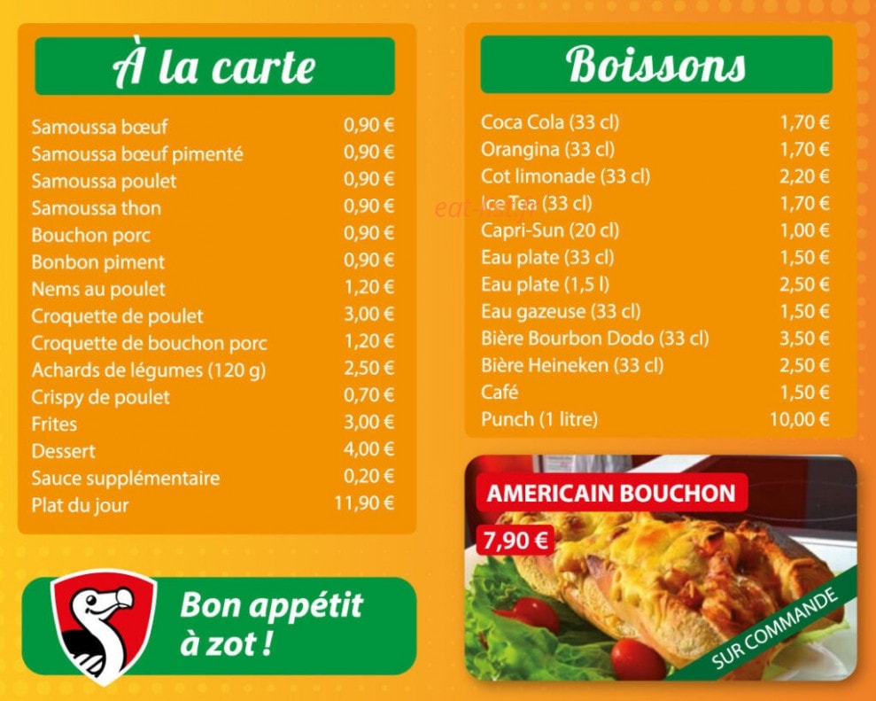 Ti' Bouchon Créole — carte page 2