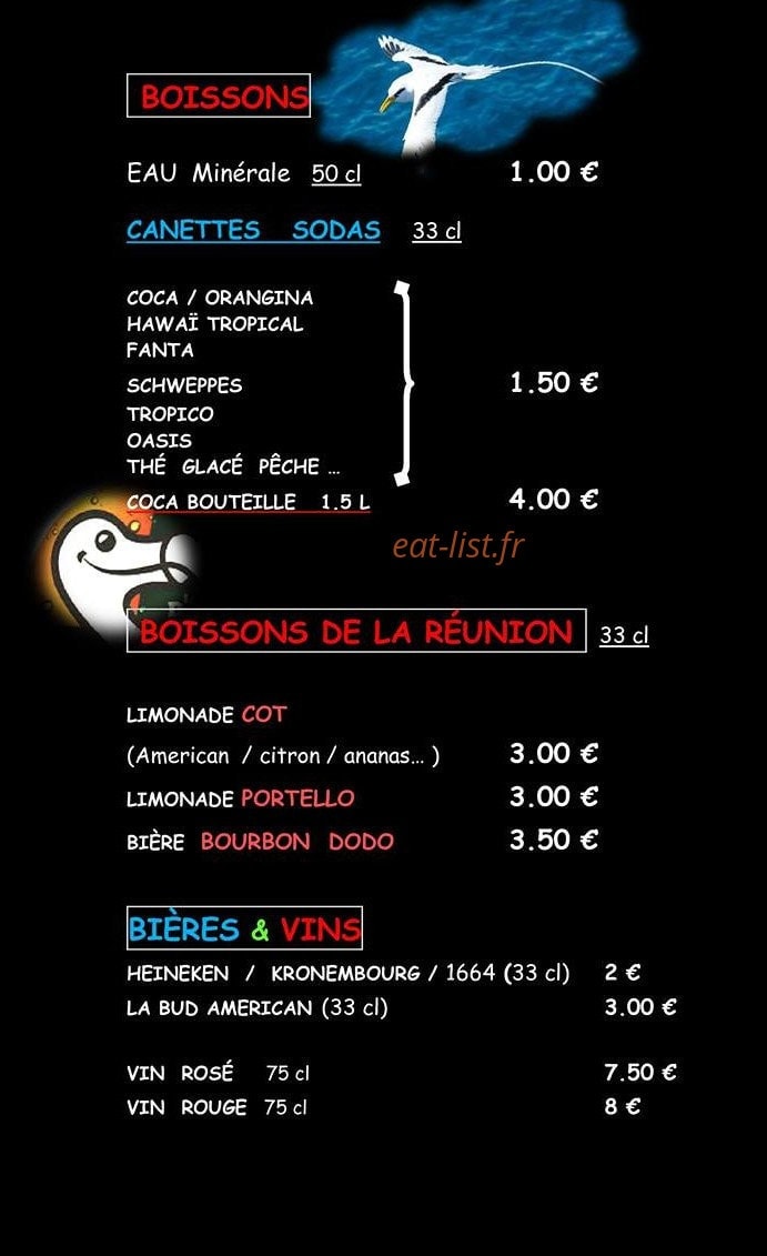 Chtisbouchons Ti' Snack — carte page 4