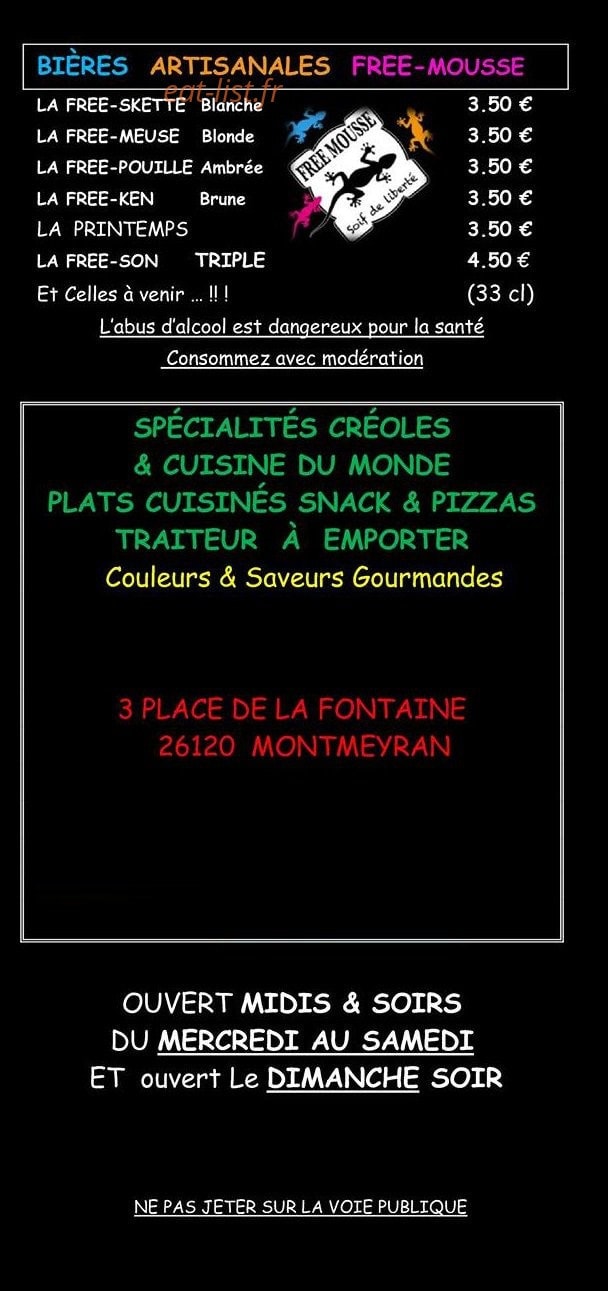Chtisbouchons Ti' Snack — carte page 3